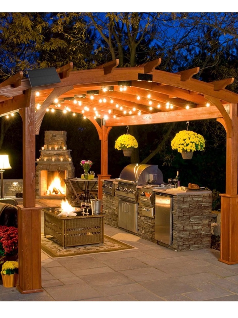 Outdoor Waterproof/Shatterproof Solar String Lights - Picture 4 of 10